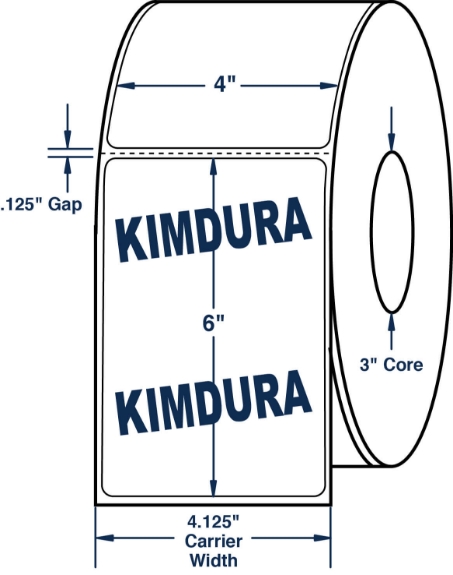 Compulabel 649326 4" x 6" Polypro Thermal Transfer Labels