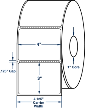 Compulabel 530000 Compulabel 530000 4" x 3" Desktop Direct Thermal Labels