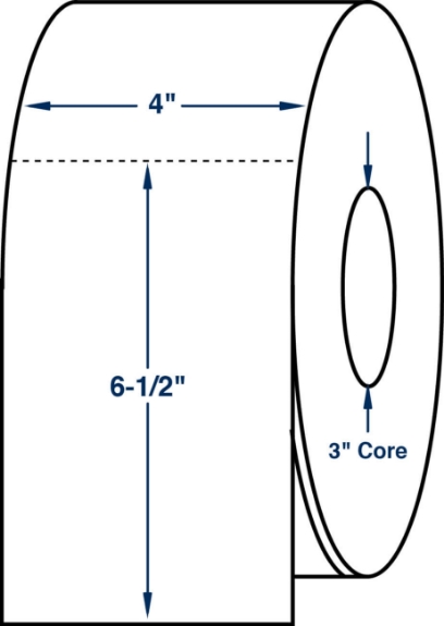 Compulabel 621022 4" x 6-1/2" Thermal Transfer Tags