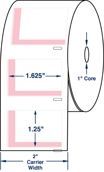 Compulabel 530875 1-5/8" x 1-1/4" Dymo Comparable Labels