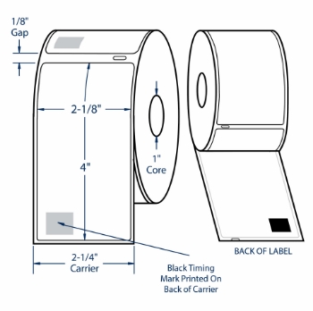Compulabel 550157 Compulabel 550157 2-1/8" x 4" Dymo Comparable Labels