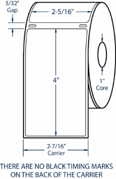 Compulabel 530201 Compulabel 530201 2-5/16" x 4" Dymo Comparable Labels