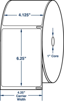 Compulabel 530516 Compulabel 530516 4-1/8" x 6-1/4" Dymo Comparable Labels