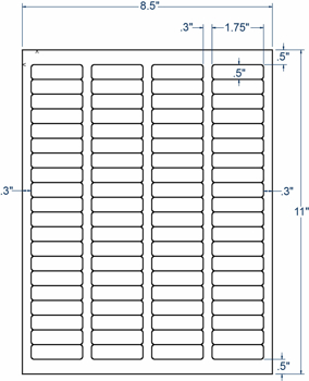 Compulable 360420 - 8-1/2 X 11 Magnet Multipurpose Sheet Labels