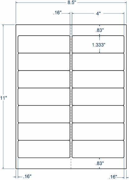 Compulabel 310790 4" x 1-1/3" Sheeted Labels 100 Sheets