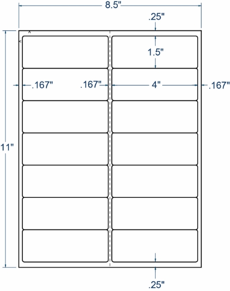 Compulabel 310814 4" x 1-1/2" Sheeted Labels 100 Sheets