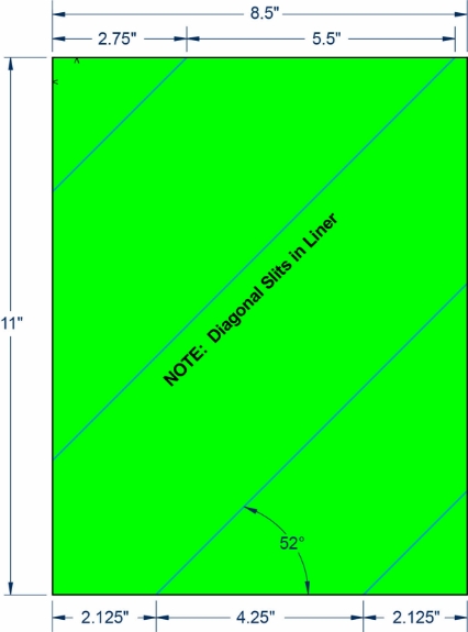 Compulabel 340220 8-1/2" x 11" Fluorescent Green Sheeted Labels 1000 Sheets