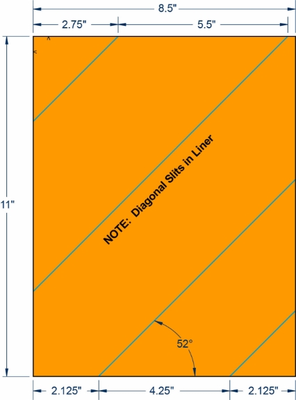 Compulabel 340209 8-1/2" x 11" Fluorescent Orange Sheeted Labels 1000 Sheets