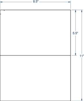 Compulabel 313402 Compulabel 313402 8-1/2" x 5-1/2" Sheeted Labels 100 Sheets