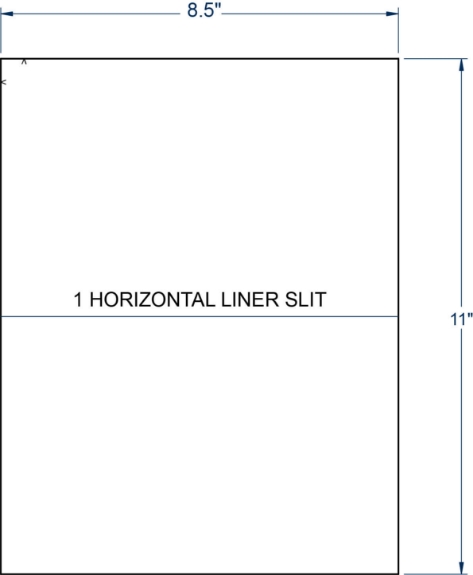 Compulabel 370258 8-1/2" x 11" Clear Matte Sheeted Labels 100 Sheets