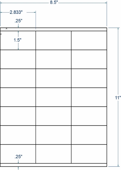 Compulabel 311354 2-5/6" x 1-1/2" Sheeted Labels 100 Sheets