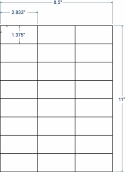Compulabel 318701 Compulabel 318701 2-5/6" x 1-3/8" Sheeted Labels 1000 Sheets
