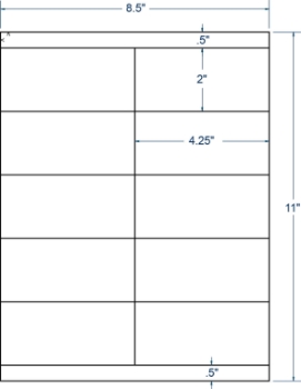 Compulabel 318778 Compulabel 318778 4-1/4" x 2" Sheeted Labels 1000 Sheets