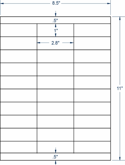 Compulabel 370056 2-5/6" x 1" Clear Matte Sheeted Labels 100 Sheets