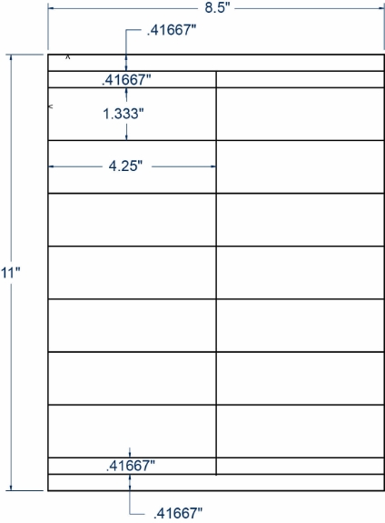 Compulabel 370157 4-1/4" x 1-1/3" Clear Matte Sheeted Labels 100 Sheets