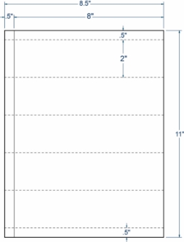 Compulabel 312952 Compulabel 312952 8" x 2" Transcription Sheeted Labels 100 Sheets