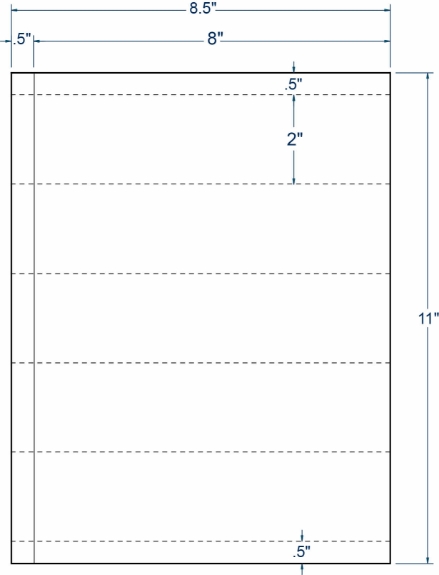 Compulabel 312952 8" x 2" Transcription Sheeted Labels 100 Sheets