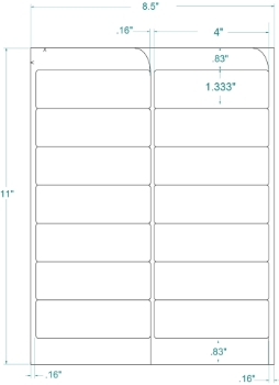 Compulabel 318734 Compulabel 318734 4" x 1-1/3" FABTab Sheeted Labels 1000 Sheets