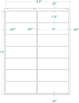 Compulabel 318690 Compulabel 318690 4" x 1-1/2" FABTab Sheeted Labels 1000 Sheets