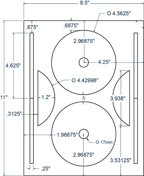 Compulabel 312840 CD/DVD Compulabel Full Face Labels