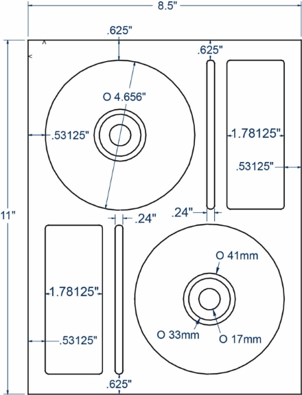 Compulabel 312748 CD/DVD Memorex Comparable Labels