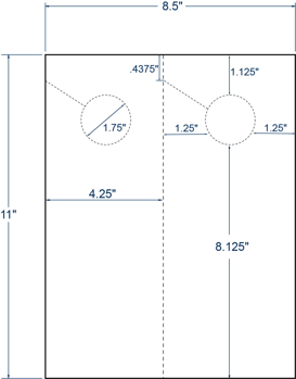 Compulabel 411254 Compulabel 411254 4-1/4" x 11" Sheeted Cards 100 Sheets