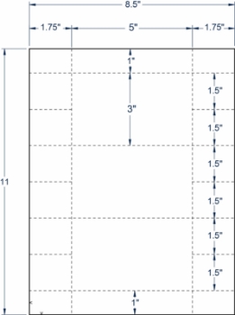 Compulabel 410501 Compulabel 410501 5" x 3" Sheeted Cards 100 Sheets