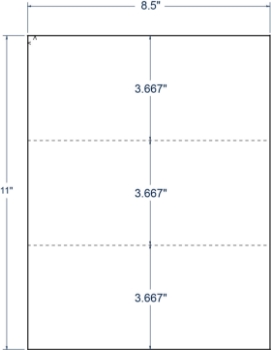 Compulabel 410905 Compulabel 410905 8-1/2" x 3-2/3" Sheeted Cards 100 Sheets