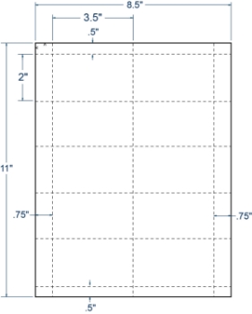 Compulabel 410117 Compulabel 410117 3-1/2" x 2" Sheeted Cards 100 Sheets