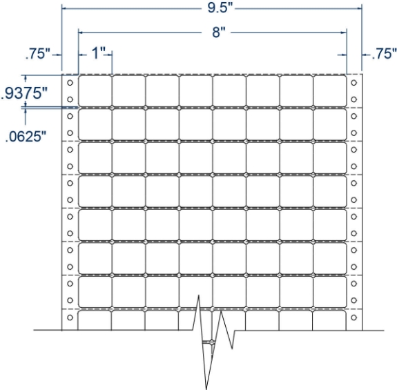 Compulabel 161100 1" x 15/16" Price Marking Pinfeed Labels