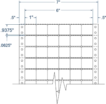 Compulabel 161155 Compulabel 161155 1" x 15/16" Price Marking Pinfeed Labels