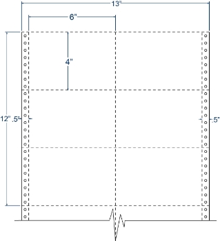 Compulabel 211206 Compulabel 211206 6" x 4" White Pinfeed Cards