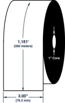 Compulabel 710357 Compulabel 710357 2.99" x 1181' Datamax Wax Ribbon