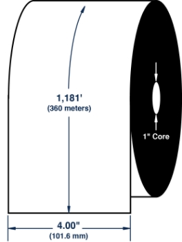 Compulabel 710403 Compulabel 710403 4.02" x 1181' Datamax Wax Ribbon