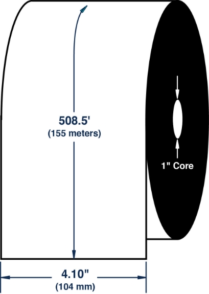 Compulabel 710504 4.09" x 509' Intermec Wax Ribbon