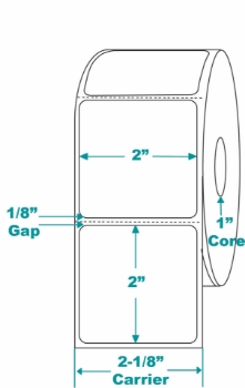 Compulabel 530730 Compulabel 530730 2" x 2" Desktop Direct Thermal Labels