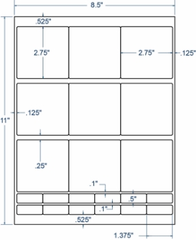 Compulabel 331007 Compulabel 331007 2-3/4" x 2-3/4" Diskette Sheeted Labels 250 Sheets