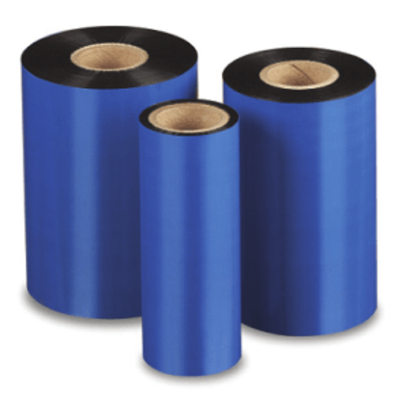 Picture of Compulabel 730118 - 4.33" x 984' Blue Zebra Wax Ribbons